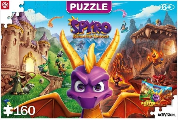 Good Loot Børn: Spyro Reignited Trilogy-puslespil - 160 i gruppen SPORT, FRITID & HOBBY / Hobby / Puslespil hos TP E-commerce Nordic AB (C94071)