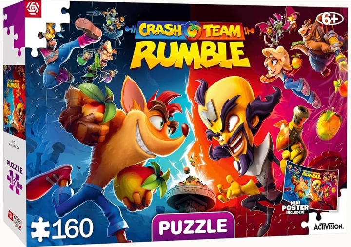 Good Loot Børn og unge: Crash Rumble Heroes Puslespil - 160 i gruppen SPORT, FRITID & HOBBY / Hobby / Puslespil hos TP E-commerce Nordic AB (C94073)