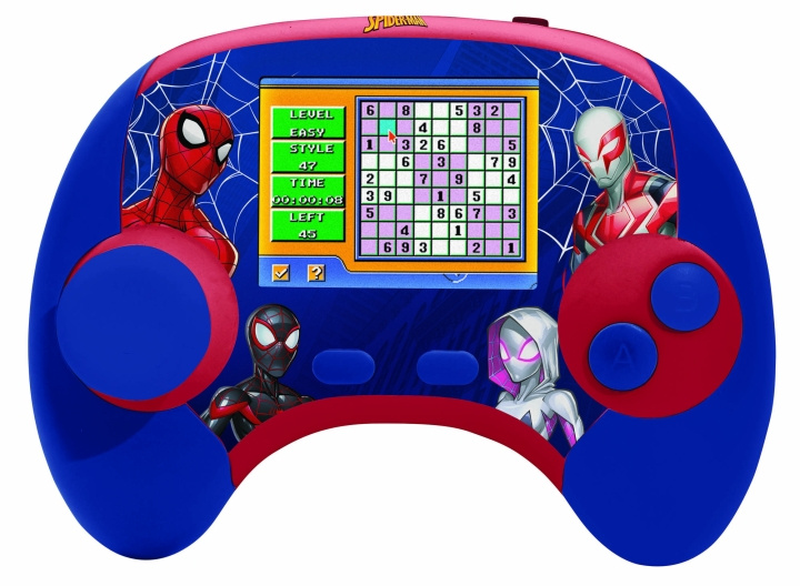 Lexibook Spider-Man pædagogisk tosproget konsol med LCD-skærm (EN/FR) (JCG100SPi1) i gruppen LEGETØJ, BØRN & BABY / Legetøj / Elektronik og medier / Interaktivt legetøj hos TP E-commerce Nordic AB (C94172)