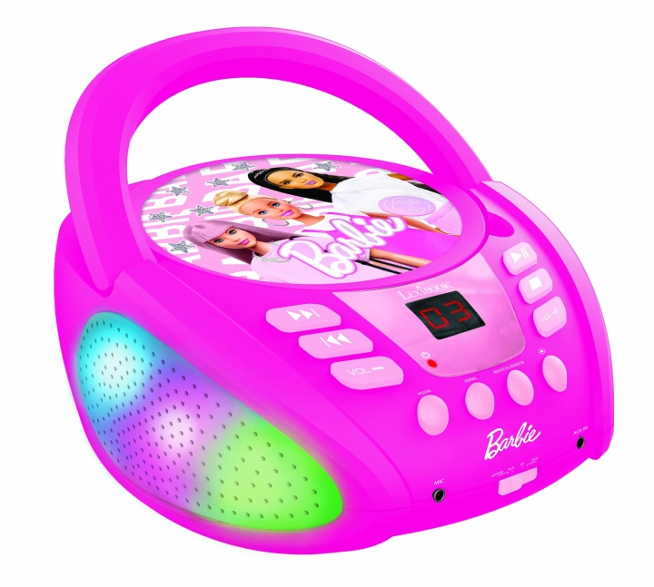 Lexibook Barbie Bluetooth-cd-afspiller med lyseffekter (RCD109BB) i gruppen HJEMMEELEKTRONIK / Lyd & billede / Hjemmebiograf, HiFi & Bærbar / Bærbar musikafspiller / CD-afspiller hos TP E-commerce Nordic AB (C94186)