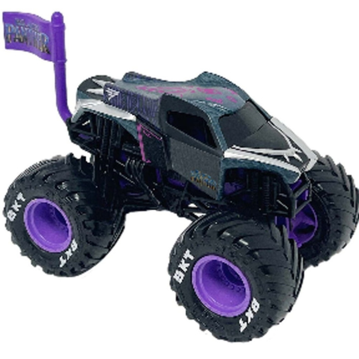 Monster Jam 1:64 Marvel Single - Black Panther (6071335) i gruppen LEGETØJ, BØRN & BABY / Legetøj / Legetøjsbiler hos TP E-commerce Nordic AB (C94212)