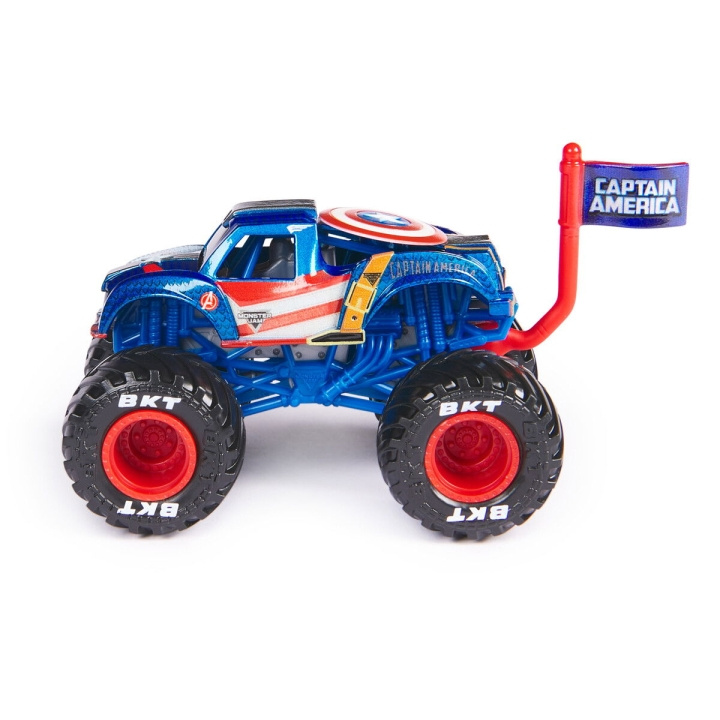 Monster Jam 1:64 Marvel Single-Captain America (6071333) i gruppen LEGETØJ, BØRN & BABY / Legetøj / Legetøjsbiler hos TP E-commerce Nordic AB (C94213)