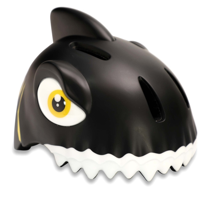 Crazy Safety Shark cykelhjelm - sort (49-55 cm) (100501-06-01) i gruppen SPORT, FRITID & HOBBY / Sportsudstyr / Cykel tilbehør / Hjelme hos TP E-commerce Nordic AB (C94251)