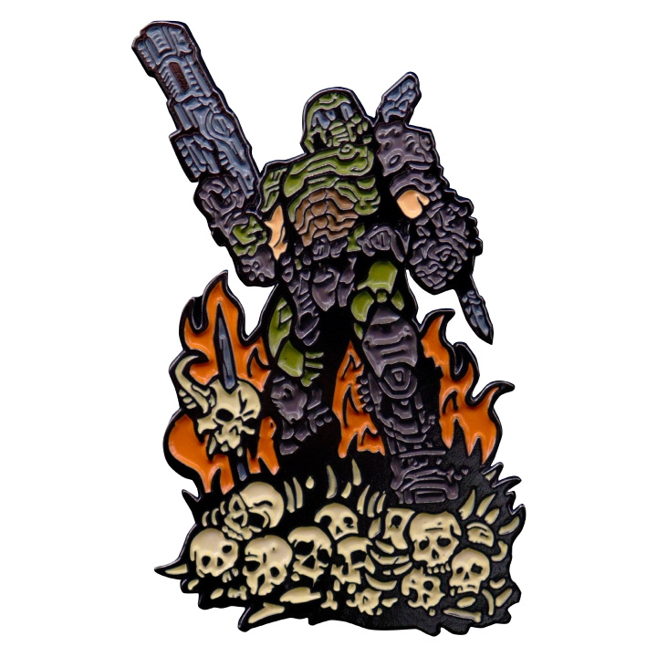 Fanatik DOOM Eternal Pin Badge i begrænset udgave i gruppen LEGETØJ, BØRN & BABY / Legetøj / Figurer, miniaturer og tilbehør hos TP E-commerce Nordic AB (C94284)