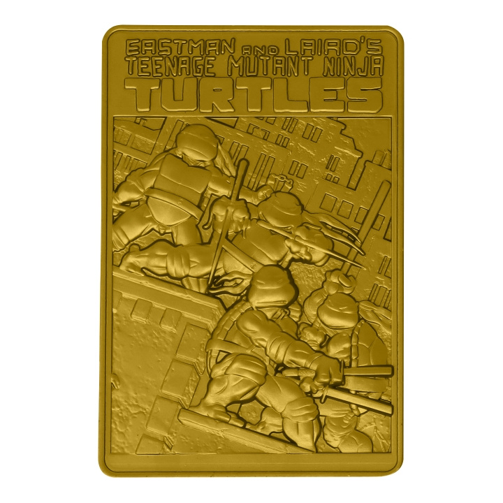 Fanatik Teenage Mutant Ninja Turtles Limited Edition 24k Gold Plated Comic Book Cover Ingot i gruppen SPORT, FRITID & HOBBY / Sjove gadgets / Samlergenstande hos TP E-commerce Nordic AB (C94304)