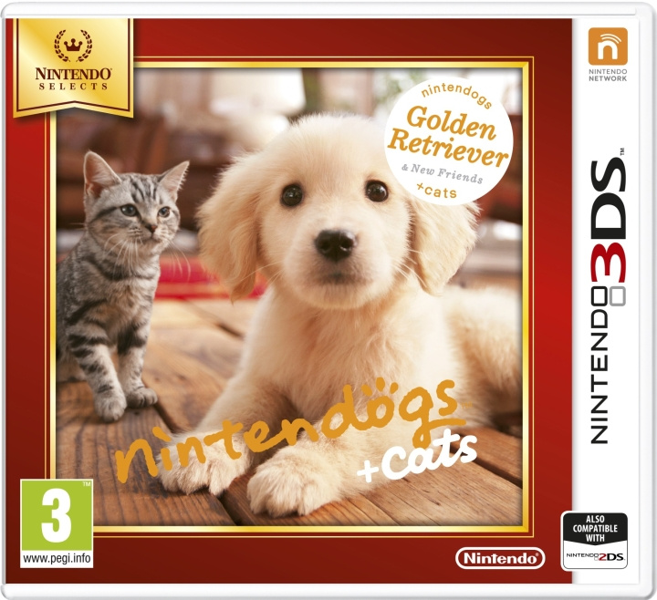 Nintendogs and Cats 3D: Golden Retriever (3DS) i gruppen HJEMMEELEKTRONIK / Spilkonsoller og tilbehør / Nintendo 3DS hos TP E-commerce Nordic AB (C94418)