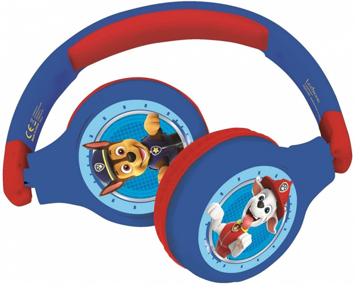 Lexibook Paw Patrol - 2 i 1 sammenklappelige hovedtelefoner (HPBT010PA) i gruppen HJEMMEELEKTRONIK / Lyd & billede / Hovedtelefoner & Tilbehør / Hovedtelefoner hos TP E-commerce Nordic AB (C94502)