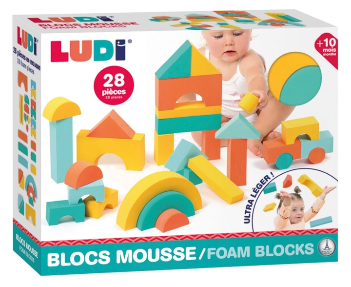 LUDI Skumblokke - LU30091 i gruppen LEGETØJ, BØRN & BABY / Legetøj / Bygge legesager / Klodser hos TP E-commerce Nordic AB (C94539)