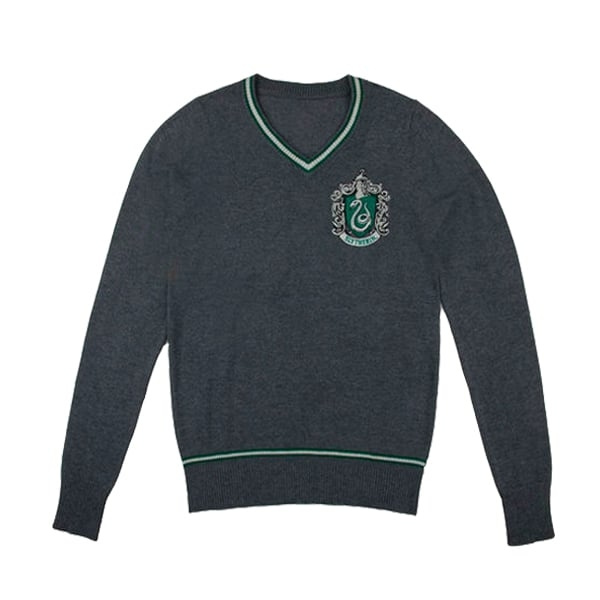 Harry Potter Slytherin - Grå strikket sweater - Large i gruppen SPORT, FRITID & HOBBY / Accessories / T-shirts hos TP E-commerce Nordic AB (C94679)