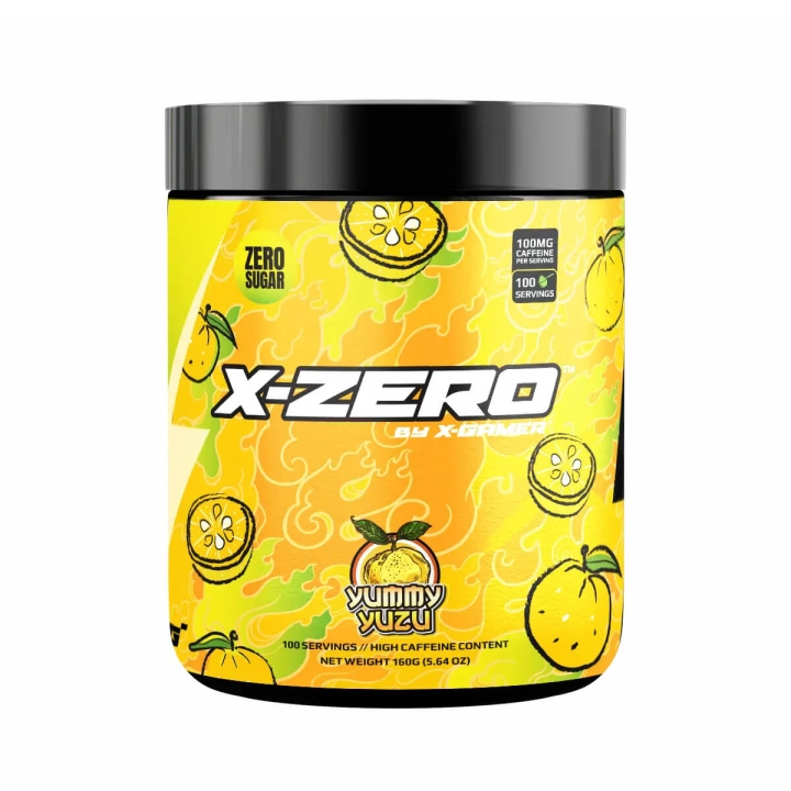 X-GAMER Energidrikpulver X-Zero 160 gram Yummy Yuzu i gruppen COMPUTERTILBEHØR / GAMING / Energidrikke for gamere hos TP E-commerce Nordic AB (C94703)