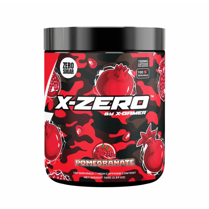 X-GAMER Energidrikpulver X-Zero 160 gram Pomegranate i gruppen COMPUTERTILBEHØR / GAMING / Energidrikke for gamere hos TP E-commerce Nordic AB (C94711)