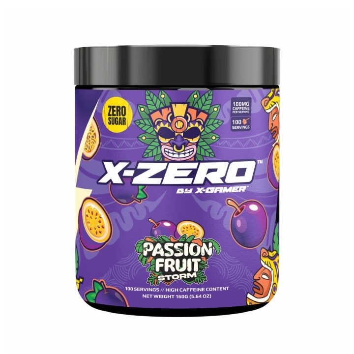 X-GAMER Energidrikpulver X-Zero 160 gram Passion Fruit i gruppen COMPUTERTILBEHØR / GAMING / Energidrikke for gamere hos TP E-commerce Nordic AB (C94712)