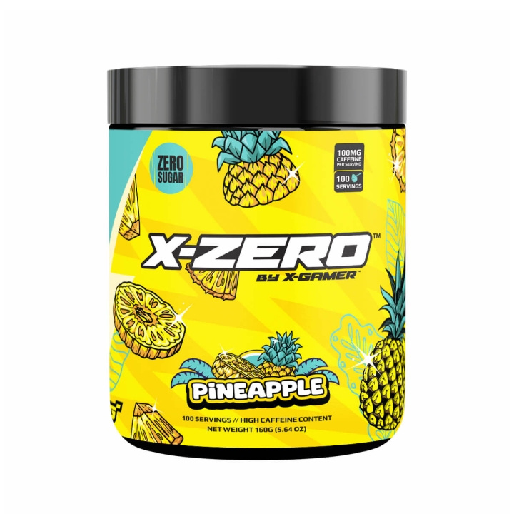 X-GAMER Energidrikpulver X-Zero 160 gram Pineapple i gruppen COMPUTERTILBEHØR / GAMING / Energidrikke for gamere hos TP E-commerce Nordic AB (C94714)