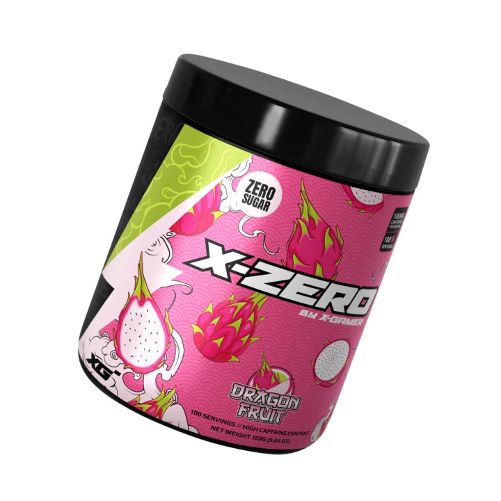 X-GAMER Energidrikpulver X-Zero 160 gram Dragon Fruit i gruppen COMPUTERTILBEHØR / GAMING / Energidrikke for gamere hos TP E-commerce Nordic AB (C94720)