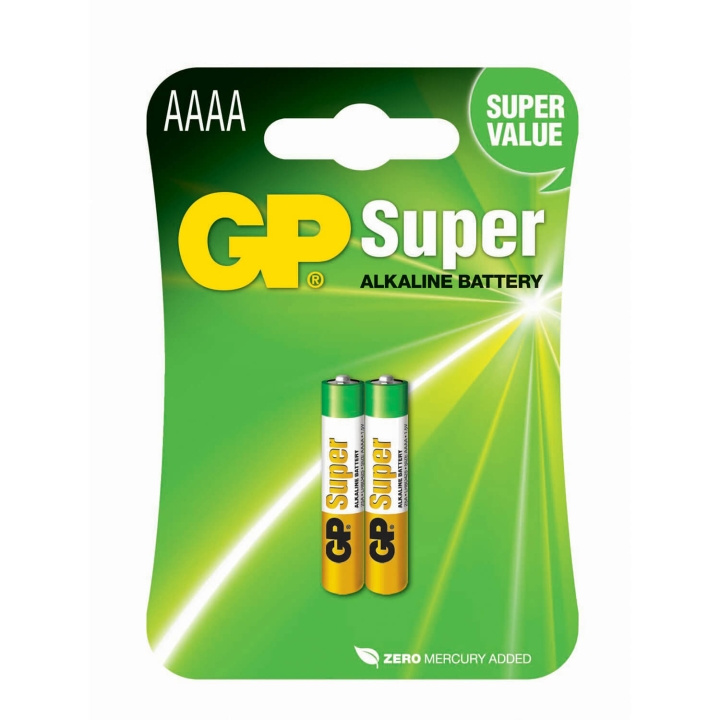 GP Batteri Alkaline AAAA LR61 2-Pak i gruppen HJEMMEELEKTRONIK / Batterier og opladere / Batterier / Andet hos TP E-commerce Nordic AB (C94753)