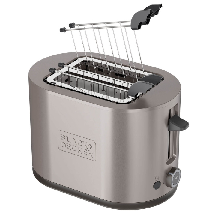 BLACK+DECKER Brødrister Toaster 2-Slots 900W Inox i gruppen HJEM, HUS & HAVE / Husholdningsapparater / Brødristere & Sandwich Makers / Brødristere hos TP E-commerce Nordic AB (C94777)