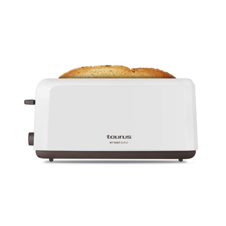 Taurus Brødrister Mytoast Duplo 2 Slots XL Hvid i gruppen HJEM, HUS & HAVE / Husholdningsapparater / Brødristere & Sandwich Makers / Brødristere hos TP E-commerce Nordic AB (C94788)