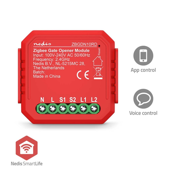 Nedis SmartLife Afbryder | Zigbee 3.0 | 2.5 W | Terminalforbindelse | App tilgængelig til: Android™ / IOS i gruppen HJEM, HUS & HAVE / Elektricitet & Belysning / El-installation / Tilbehør hos TP E-commerce Nordic AB (C94863)