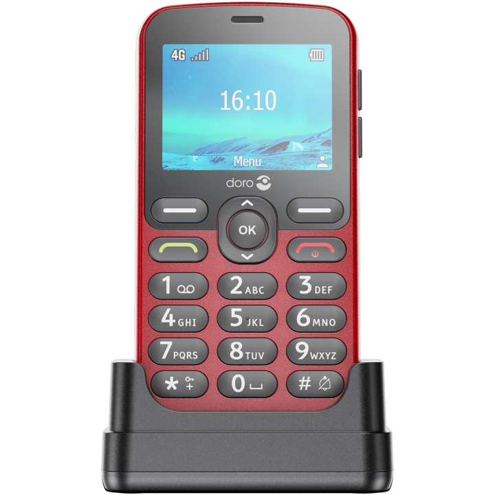 Doro 1881 4G Röd i gruppen SMARTPHONES & TABLETS / Mobiltelefoner & smartphones hos TP E-commerce Nordic AB (C94873)