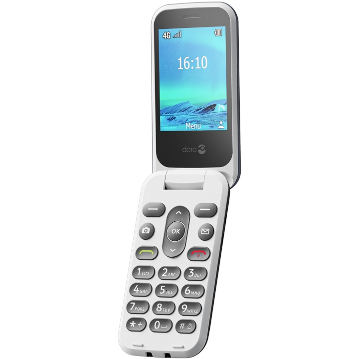 Doro 2821 4G Blå/Vit i gruppen SMARTPHONES & TABLETS / Mobiltelefoner & smartphones hos TP E-commerce Nordic AB (C94874)