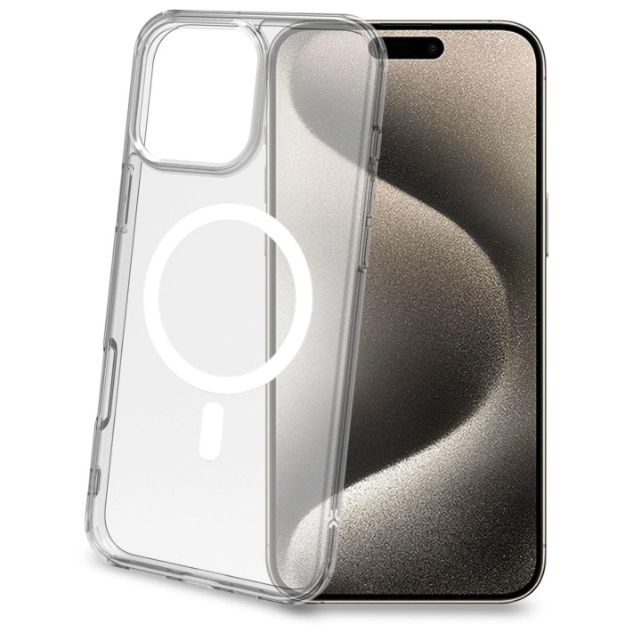 Celly Gelskinmag TPU Cover MagSafe-kompatibelt iPhone 16 Pro Max Transparent i gruppen SMARTPHONES & TABLETS / Mobil Beskyttelse / Apple / iPhone 16 hos TP E-commerce Nordic AB (C94879)