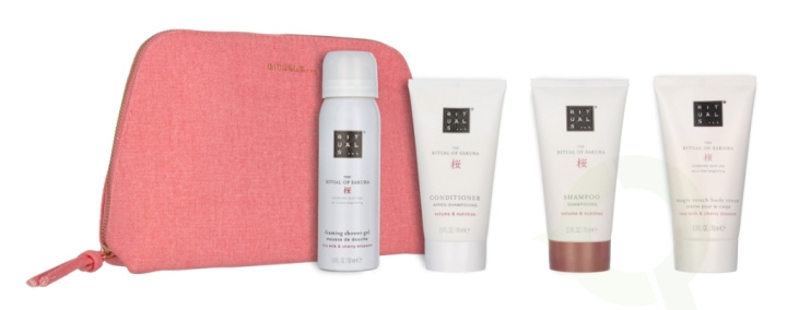 Rituals The Ritual of Sakura Giftset 260 ml Foaming SG 50ml/Body Cream 70ml/Conditioner 70ml/Shampoo 70ml i gruppen SKØNHED & HELSE / Gaveæske / Gaveæske til hende hos TP E-commerce Nordic AB (C94960)