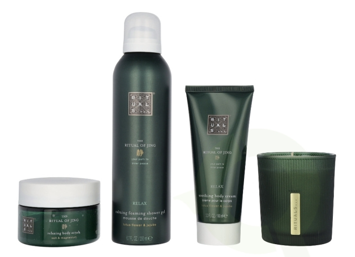 Rituals Jing Set 565 ml Body Cream 100ml/Scented Candle 140ml/Body Scrub 125ml/Foaming Shower Gel 200ml i gruppen SKØNHED & HELSE / Gaveæske / Gaveæske til hende hos TP E-commerce Nordic AB (C94964)