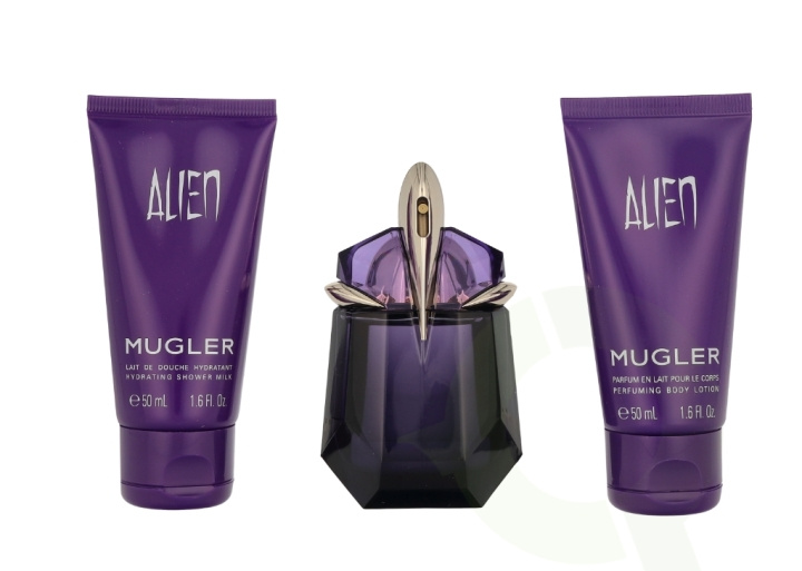 Thierry Mugler Alien Giftset 130 ml Edp Spray 30ml/Lotion 50ml/Shower Gel 50ml i gruppen SKØNHED & HELSE / Gaveæske / Gaveæske til hende hos TP E-commerce Nordic AB (C94967)