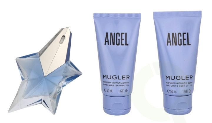 Thierry Mugler Angel Giftset 125 ml Edp Spray 25ml/Lotion 50ml/Shower Gel 50ml i gruppen SKØNHED & HELSE / Gaveæske / Gaveæske til hende hos TP E-commerce Nordic AB (C94968)