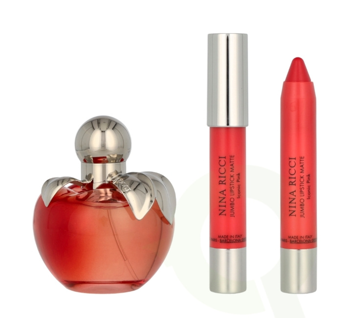 Nina Ricci Nina Loves You Giftset 52.5 ml Edt Spray 50ml/Lipstick 2,5gr i gruppen SKØNHED & HELSE / Gaveæske / Gaveæske til hende hos TP E-commerce Nordic AB (C94996)