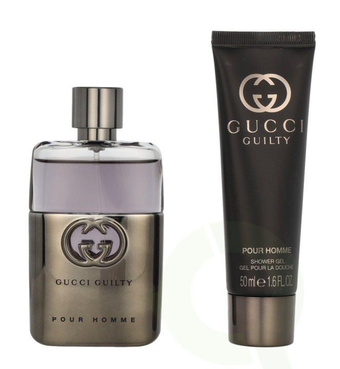 Gucci Guilty Pour Homme Giftset 100 ml Edt Spray 50ml/Shower Gel 50ml i gruppen SKØNHED & HELSE / Gaveæske / Gaveæske til ham hos TP E-commerce Nordic AB (C95002)