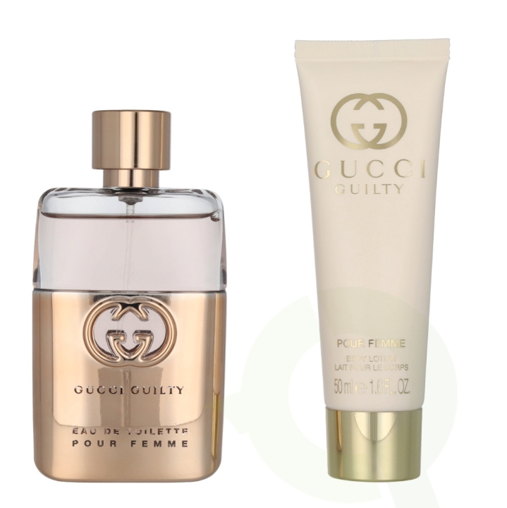 Gucci Guilty Pour Femme Giftset 100 ml Edt Spray 50ml/Body Lotion 50ml i gruppen SKØNHED & HELSE / Gaveæske / Gaveæske til hende hos TP E-commerce Nordic AB (C95013)