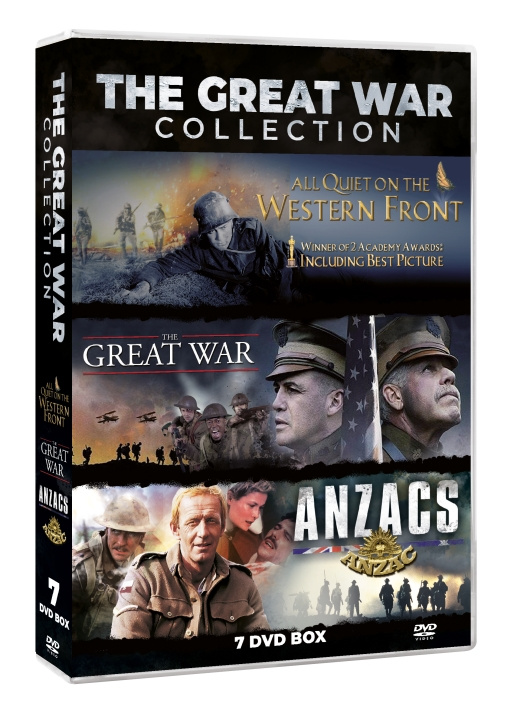 THE GREAT WORLD WAR 1 COLLECTION (7DVD BOX SET: LIMITED EDITION CONTAINS: Anzacs 5DVD MINISERIES - Great War 1 DVD - All Quiet on the Western Front 1 DVD Oscar Winner i gruppen HJEMMEELEKTRONIK / Lyd & billede / Tv og tilbehør / Film / DVD hos TP E-commerce Nordic AB (C95214)