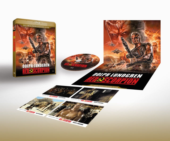 Red Scorpion - True Classics - Dolph Lundgren Limited Edition Version Blu-Ray with Poster and Cards in the box i gruppen HJEMMEELEKTRONIK / Lyd & billede / Tv og tilbehør / Film / Blu-ray hos TP E-commerce Nordic AB (C95221)