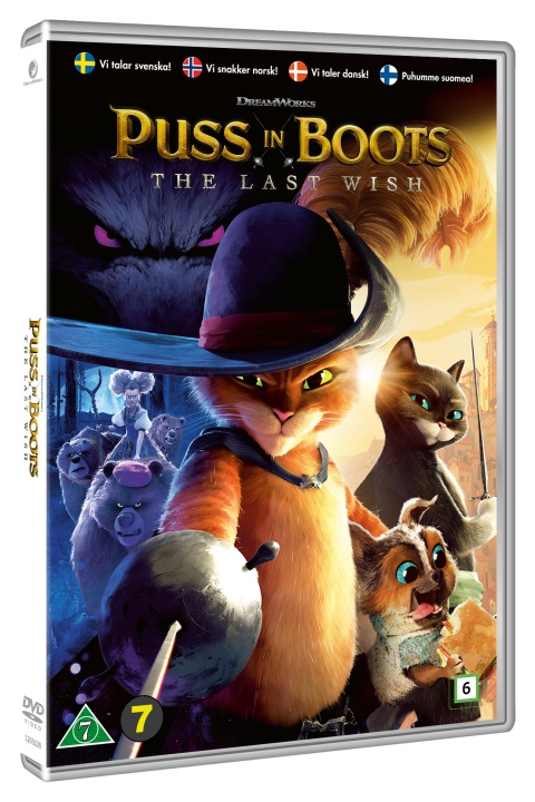 Puss in Boots: The Last Wish (DVD) i gruppen HJEMMEELEKTRONIK / Lyd & billede / Tv og tilbehør / Film / DVD hos TP E-commerce Nordic AB (C95340)