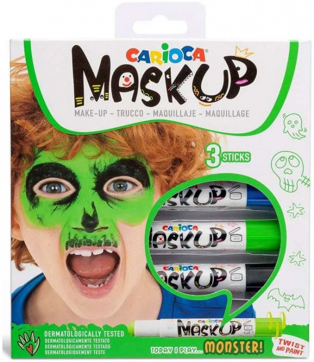 CARIOCA Mask Up - Sminkestifter - Monster (3 stk) (809493) i gruppen LEGETØJ, BØRN & BABY / Legetøj / Hobbyartikler hos TP E-commerce Nordic AB (C95362)