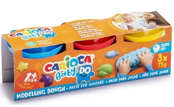 CARIOCA Baby Dough (3x75gr.) (809445) i gruppen LEGETØJ, BØRN & BABY / Legetøj / Hobbyartikler hos TP E-commerce Nordic AB (C95364)