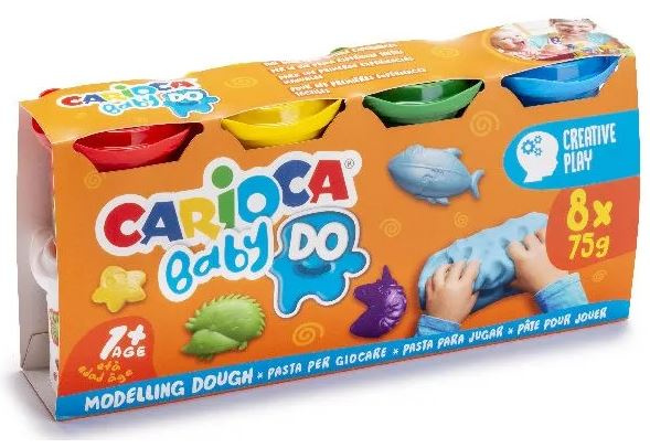 CARIOCA Baby Dough (8x75gr.) (809446) i gruppen LEGETØJ, BØRN & BABY / Legetøj / Hobbyartikler hos TP E-commerce Nordic AB (C95365)