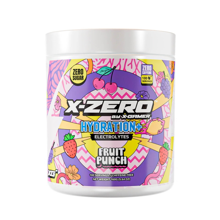 X-GAMER Energidrikpulver X-Zero Hydration+ 160 gram Fruit Punch i gruppen COMPUTERTILBEHØR / GAMING / Energidrikke for gamere hos TP E-commerce Nordic AB (C95414)