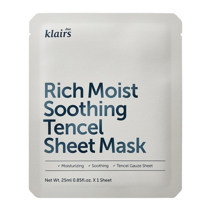 Klairs Rich Moist Soothing Tencel Sheet Mask 25ml i gruppen SKØNHED & HELSE / Hudpleje / Ansigt / Masker hos TP E-commerce Nordic AB (C95495)