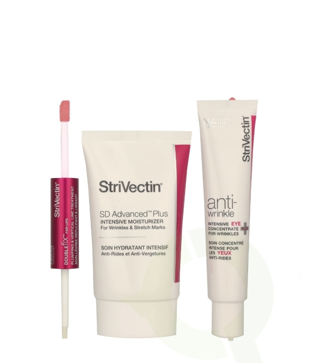 StriVectin Anti-Wrinkle Smooth & Plump Kit 100 ml Eye Cream 30ml/Moisturizer 60ml/Lips 10ml i gruppen SKØNHED & HELSE / Gaveæske / Gaveæske til hende hos TP E-commerce Nordic AB (C95556)