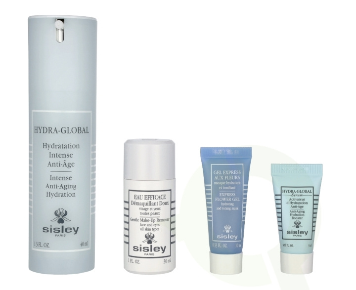 Sisley Hydra-Global Anti-Age Hydration Discovery Programm 85 ml Hydra Global 40ml/Gentle Make-Up Remover 30ml/Express Flower Gel 10ml/Hydra Global Serum 5ml i gruppen SKØNHED & HELSE / Gaveæske / Gaveæske til hende hos TP E-commerce Nordic AB (C95629)