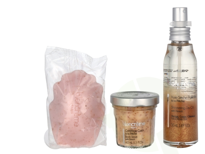 Blancreme Season Essentials Set - Peach & Apricot 160 ml Dry Oil 50ml/Soap 70gr/Body Scrub 40ml i gruppen SKØNHED & HELSE / Gaveæske / Gaveæske til hende hos TP E-commerce Nordic AB (C95739)