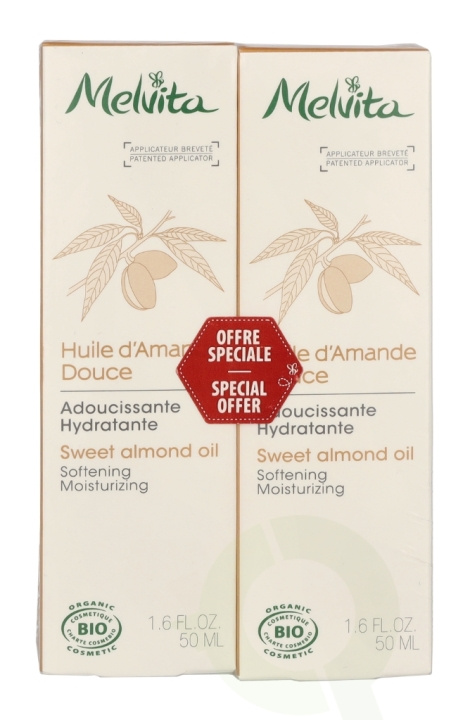 Melvita Sweet Almond Oil Duo Set 100 ml 2x50ml i gruppen SKØNHED & HELSE / Hudpleje / Kropspleje / Kropsolie hos TP E-commerce Nordic AB (C95758)