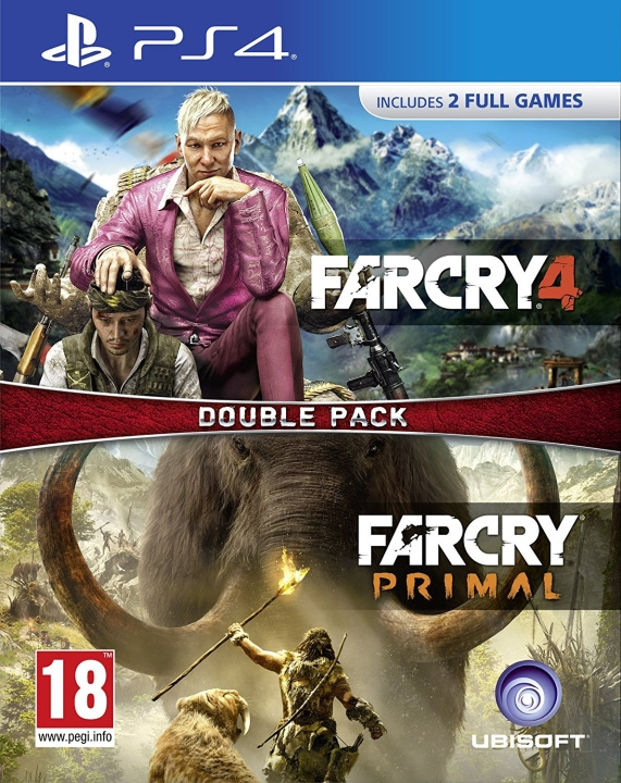 Far Cry Primal / Far Cry 4 - Double Pack (PS4) i gruppen HJEMMEELEKTRONIK / Spilkonsoller og tilbehør / Sony PlayStation 4 / Spil hos TP E-commerce Nordic AB (C95813)