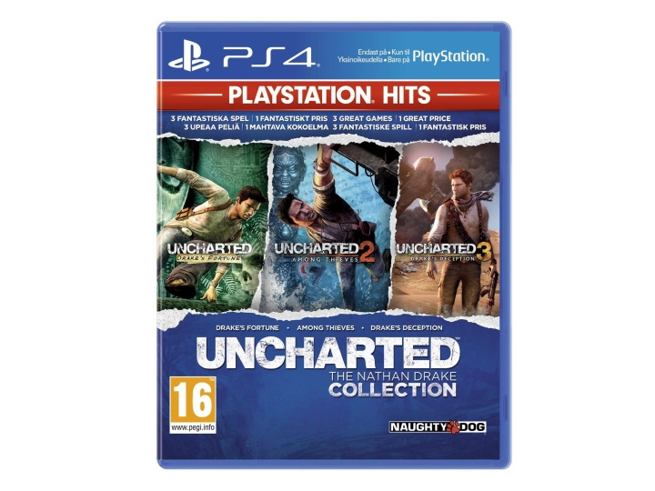 Uncharted: The Nathan Drake Collection (Playstation Hits) (PS4) i gruppen HJEMMEELEKTRONIK / Spilkonsoller og tilbehør / Sony PlayStation 4 / Spil hos TP E-commerce Nordic AB (C95858)