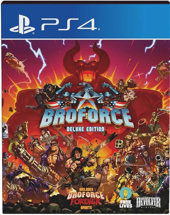 Broforce (Deluxe Edition) (PS4) i gruppen HJEMMEELEKTRONIK / Spilkonsoller og tilbehør / Sony PlayStation 4 / Spil hos TP E-commerce Nordic AB (C96391)