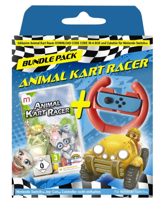 Animal Kart Racer Bundle (Kode i en æske) (DE/Multi in Game) i gruppen HJEMMEELEKTRONIK / Spilkonsoller og tilbehør / Nintendo Switch hos TP E-commerce Nordic AB (C96475)