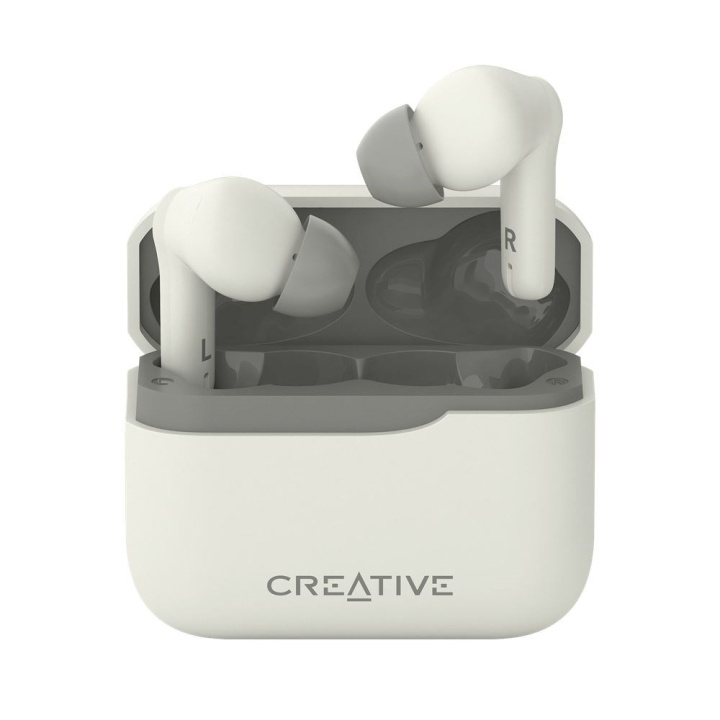 Creative Zen Air Plus TWS In-Ears, cremefarvet i gruppen HJEMMEELEKTRONIK / Lyd & billede / Hovedtelefoner & Tilbehør / Hovedtelefoner hos TP E-commerce Nordic AB (C96553)