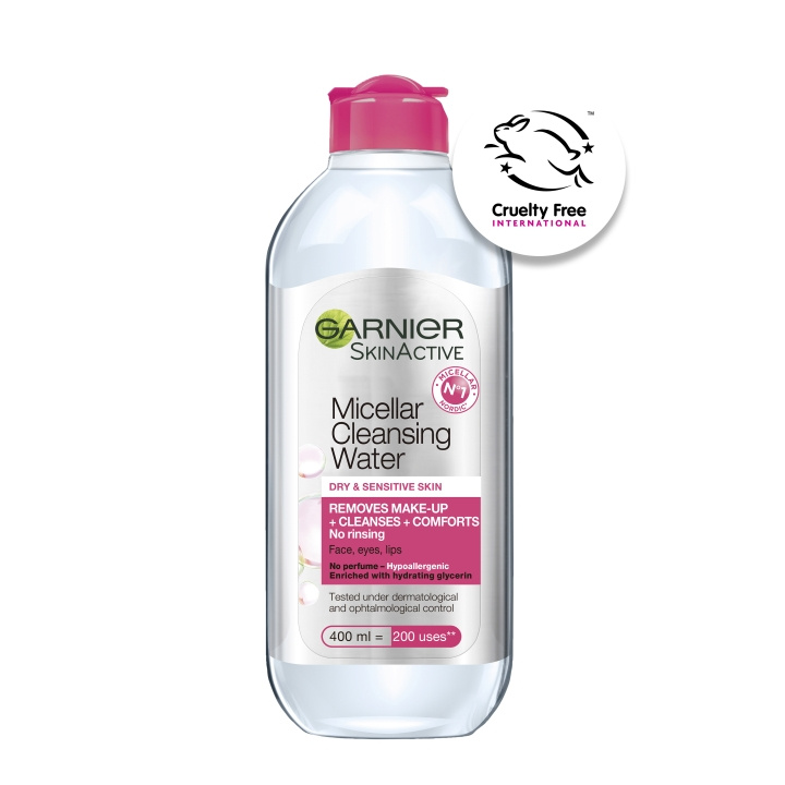 Garnier Skin Active Micellar Cleansing Water til tør hud - 400 ml i gruppen SKØNHED & HELSE / Hudpleje / Ansigt / Rengøring hos TP E-commerce Nordic AB (C96801)